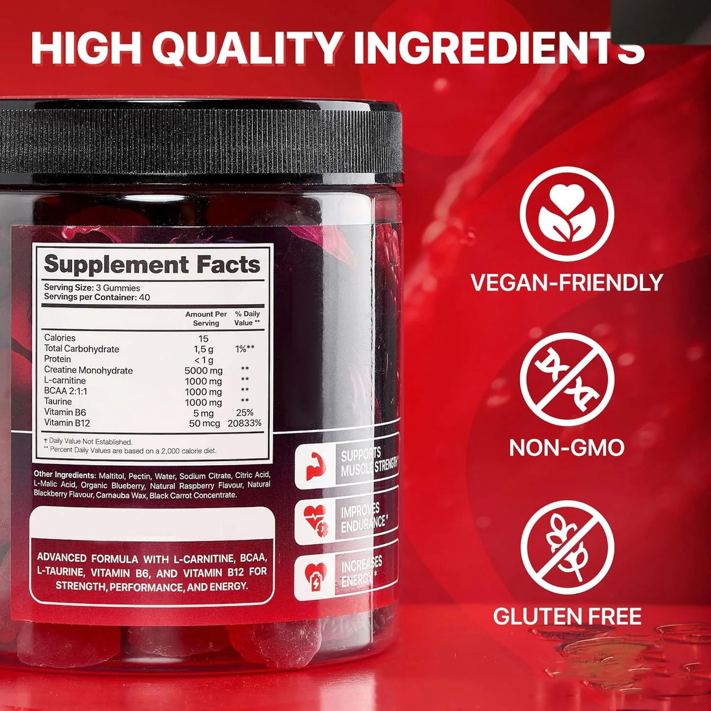 Enduro™ Performance Creatine Gummies